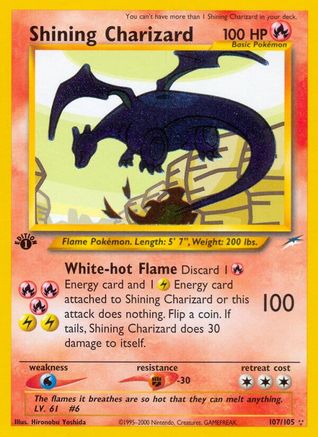 Shining Charizard (107) 1st Edition Holofoil - Neo Destiny