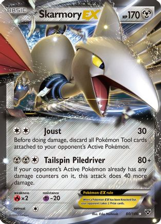 Skarmory EX (80) Holofoil - XY Base Set