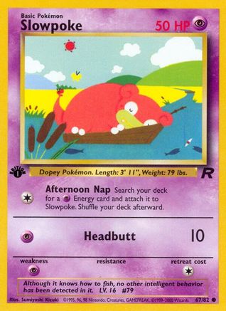 Slowpoke (67) (1st Edition) - Team Rocket