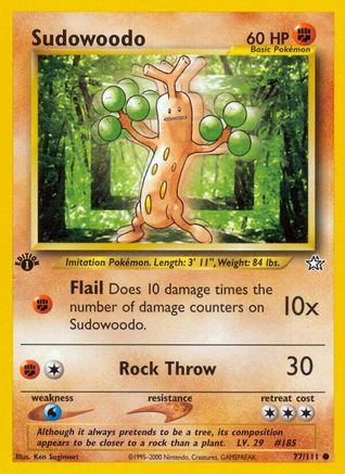 Sudowoodo (77) 1st Edition - Neo Genesis