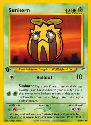 Sunkern (83) 1st Edition - Neo Destiny