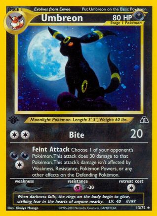 Umbreon (13) (13) Unlimited Holofoil - Neo Discovery