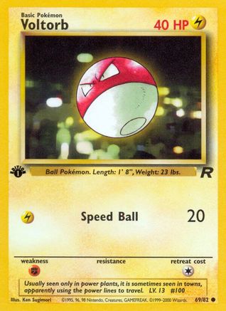 Voltorb (69) (1st Edition) - Team Rocket
