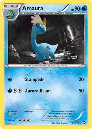 Amaura (25) - XY Furious Fists