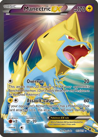 Manectric EX (Full Art) (113) Holofoil - Phantom Forces