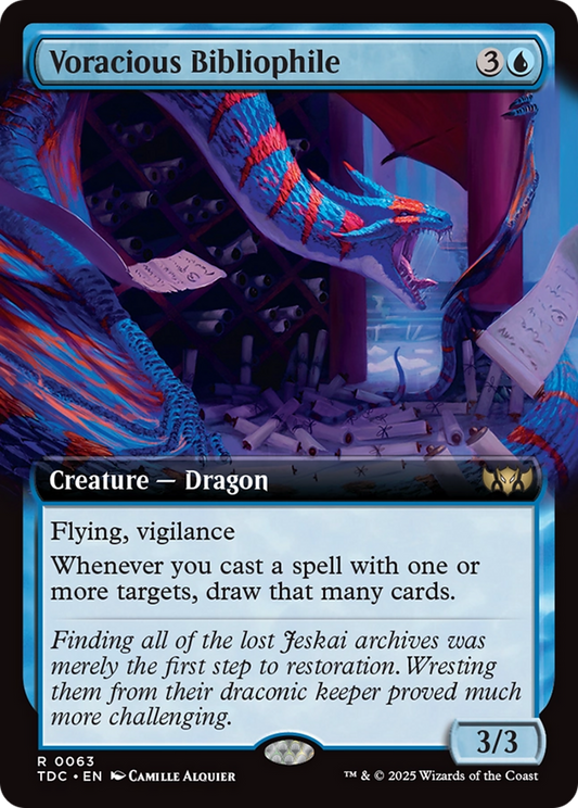 Voracious Bibliophile (Extended Art) (063) - Commander: Tarkir: Dragonstorm