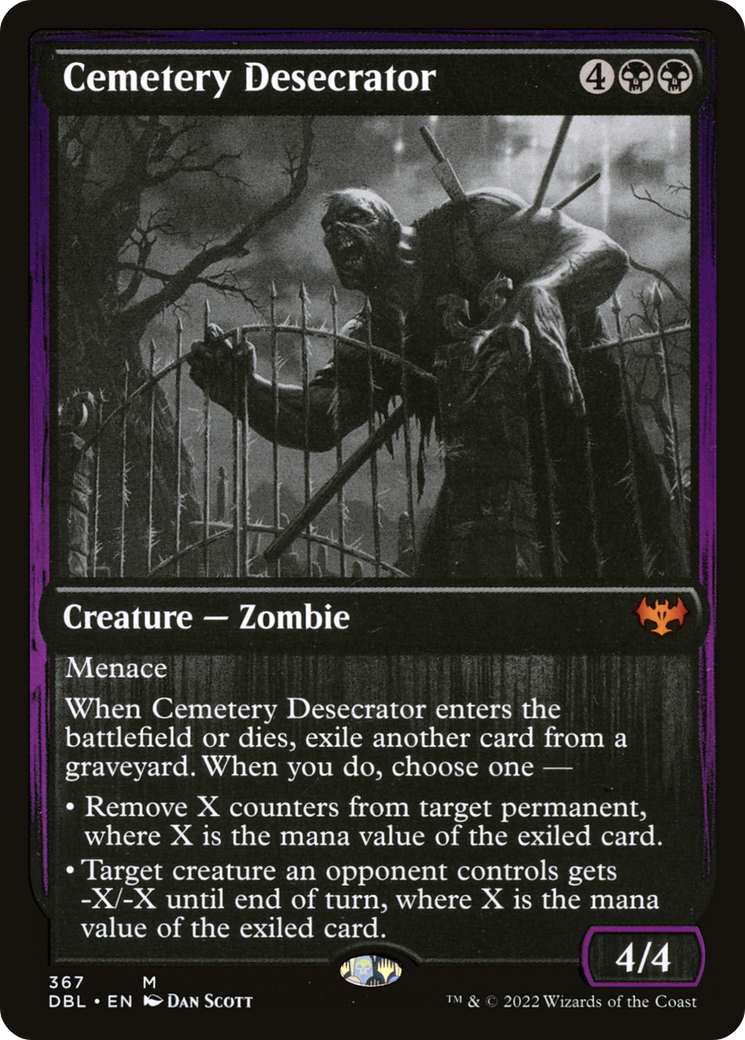 Cemetery Desecrator (367) Foil - Innistrad: Double Feature