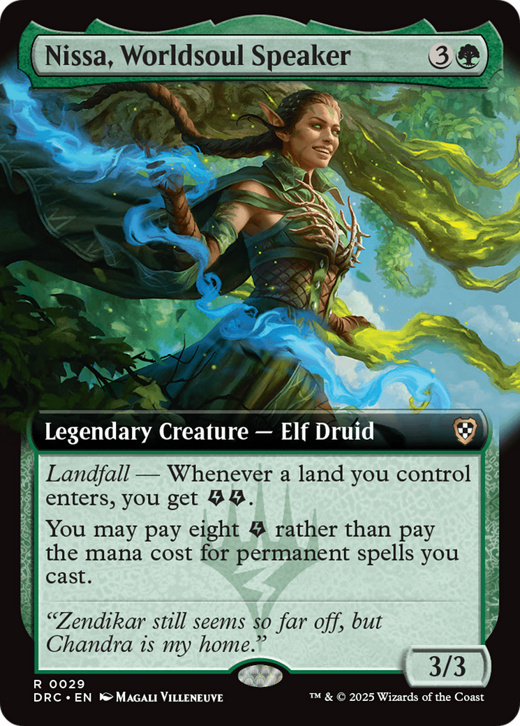 Nissa, Worldsoul Speaker (Extended Art) (029) - Commander: Aetherdrift