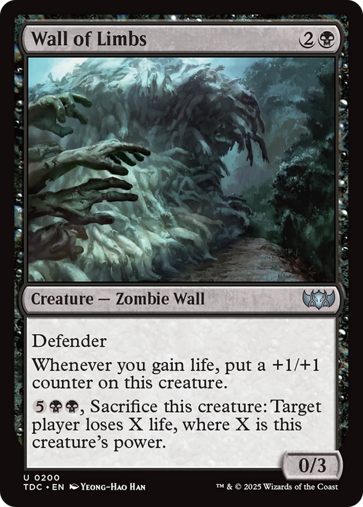 Wall of Limbs (200) - Commander: Tarkir: Dragonstorm