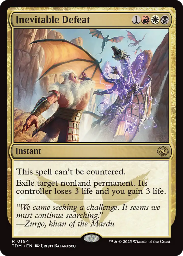 Inevitable Defeat (194) Foil - Tarkir: Dragonstorm