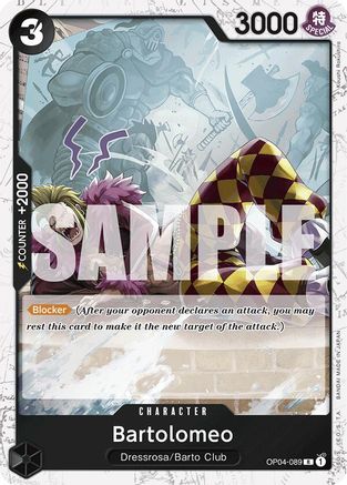 Bartolomeo (Jolly Roger Foil) (OP04-089) Foil