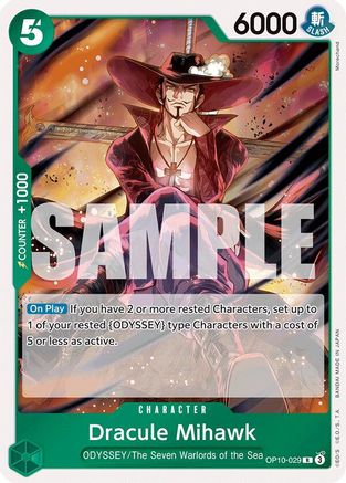 Dracule Mihawk (OP10-029) Foil