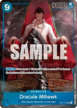 Dracule Mihawk (Parallel) (OP01-070) Foil