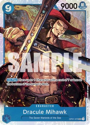 Dracule Mihawk (Reprint) (OP01-070) Foil