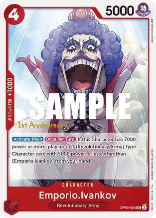 Emporio.Ivankov (OP05-004) 1st Anniversary Tournament Cards