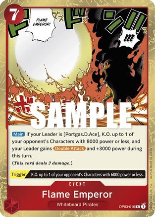 Flame Emperor (OP03-016) Foil
