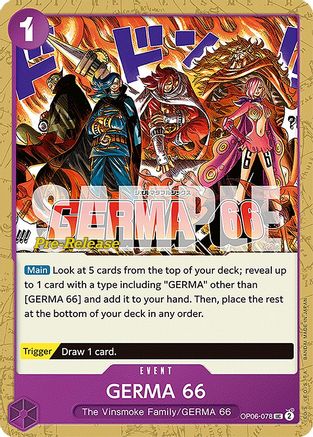 GERMA 66 (OP06-078) Pre-Release Cards