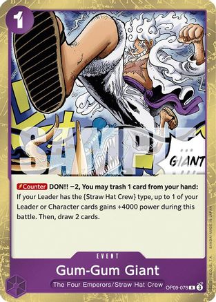 Gum-Gum Giant (OP09-078) Foil