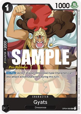 Gyats (OP04-080) Pre-Release Cards
