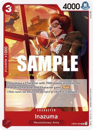Inazuma (OP05-003) 1st Anniversary Tournament Cards
