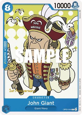 John Giant (OP05-044) 1st Anniversary Tournament Cards