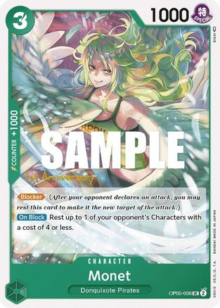 Monet (OP05-036) 1st Anniversary Tournament Cards