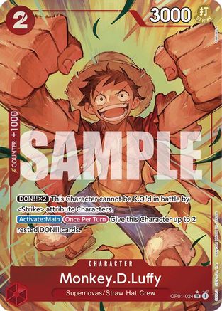 Monkey.D.Luffy (Alternate Art) (OP01-024) Foil