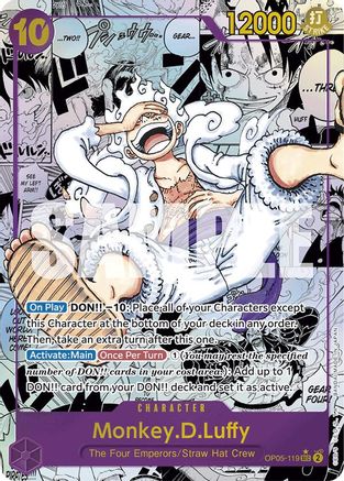 Monkey.D.Luffy (Manga) (OP05-119) Foil