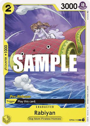 Rabiyan (OP04-113) Pre-Release Cards