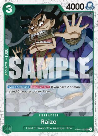 Raizo (Jolly Roger Foil) (OP01-052) Foil