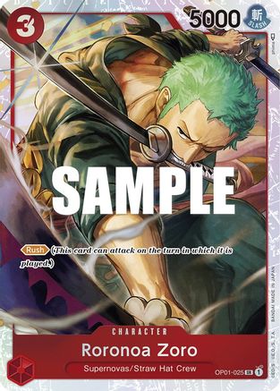 Roronoa Zoro (Ultra Deck: The Three Captains) (OP01-025) Foil