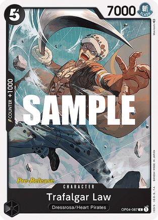 Trafalgar Law (OP04-087) Pre-Release Cards