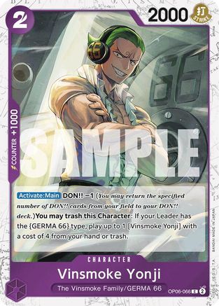 Vinsmoke Yonji (Jolly Roger Foil) (OP06-066) Foil