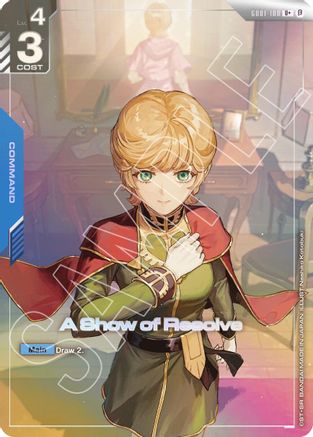 A Show of Resolve (U+) (GD01-100) Holofoil - Edition Beta