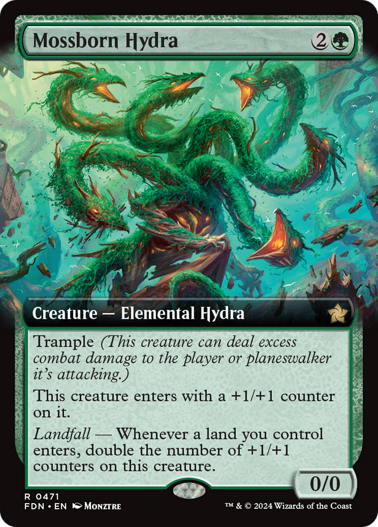 Mossborn Hydra: (Extended Art) (471)