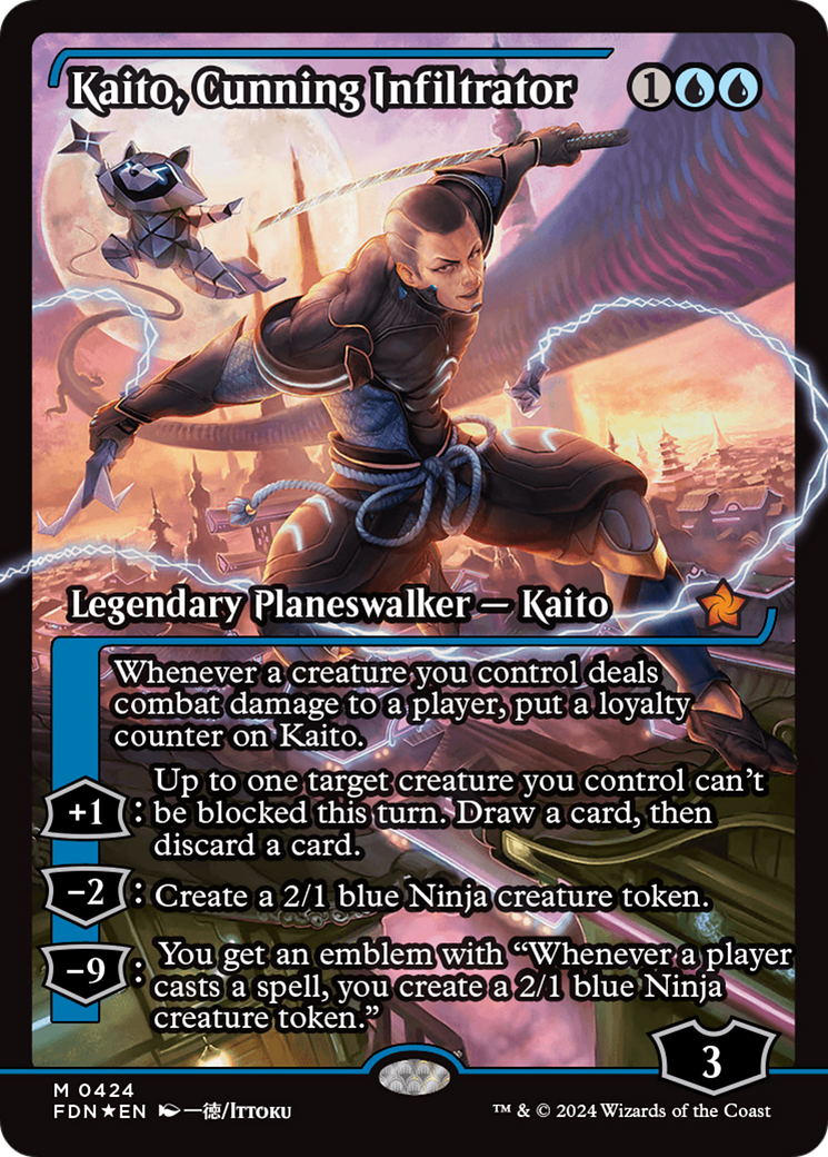 Kaito, Cunning Infiltrator: (Showcase) Foil (424)