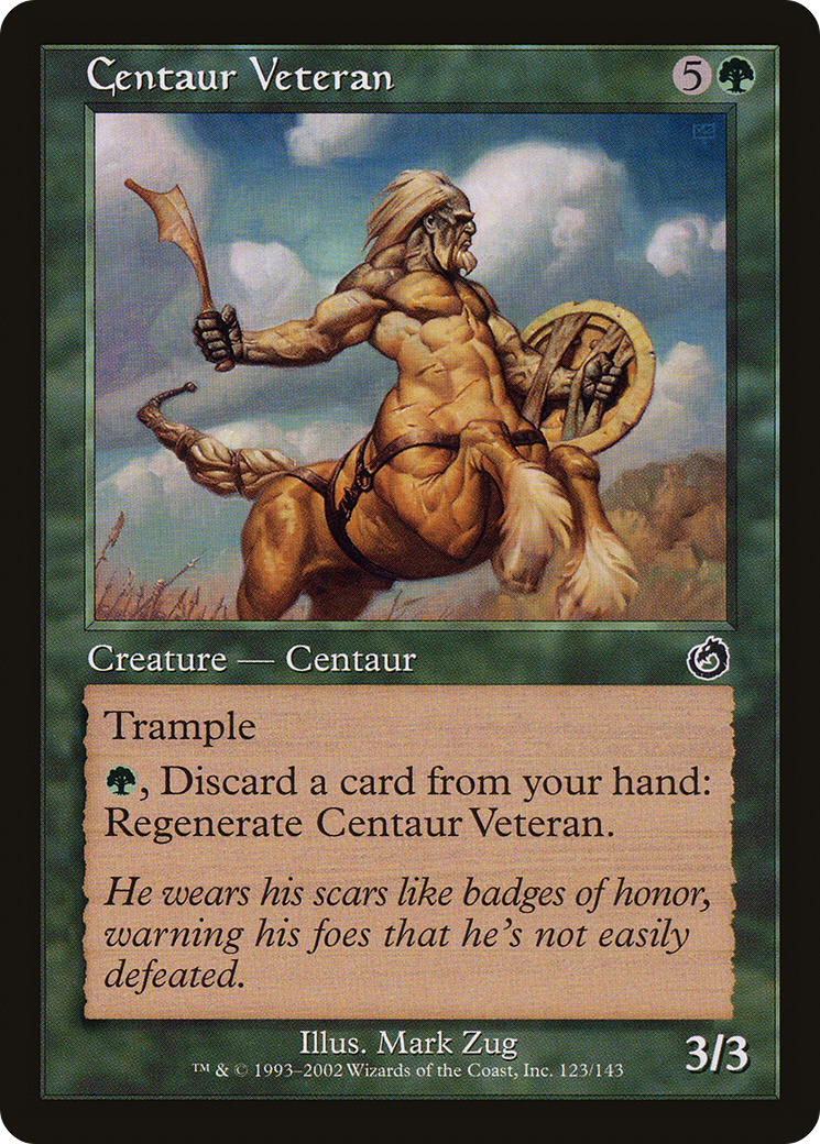 Centaur Veteran (Retro) (123) Foil - Torment
