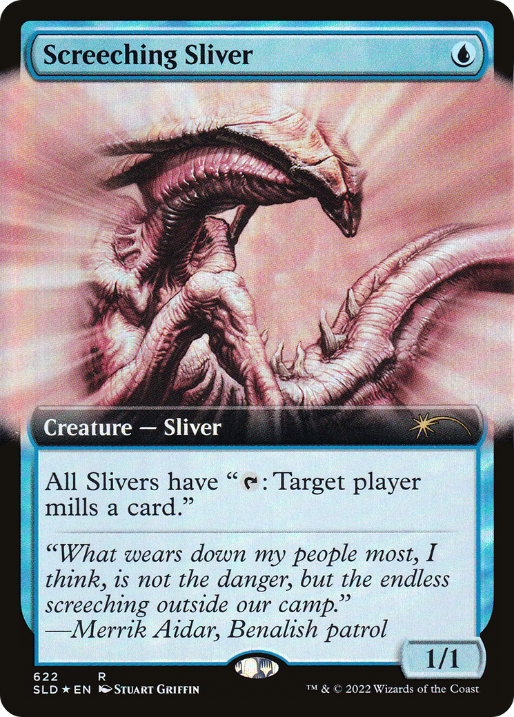 Screeching Sliver (Extended Art) (622) Foil - Secret Lair Drop