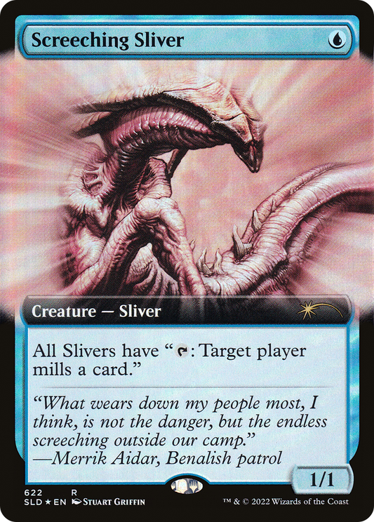 Screeching Sliver (Extended Art) (622) Foil - Secret Lair Drop