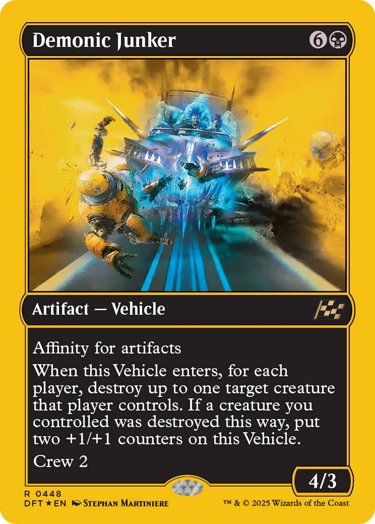 Demonic Junker (First-Place Foil) Foil (448) - Aetherdrift