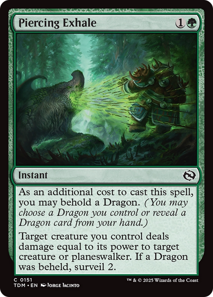 Piercing Exhale (151) Foil - Tarkir: Dragonstorm
