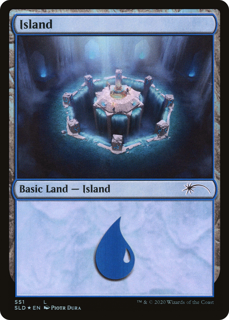 Island (551) Foil - Secret Lair Drop