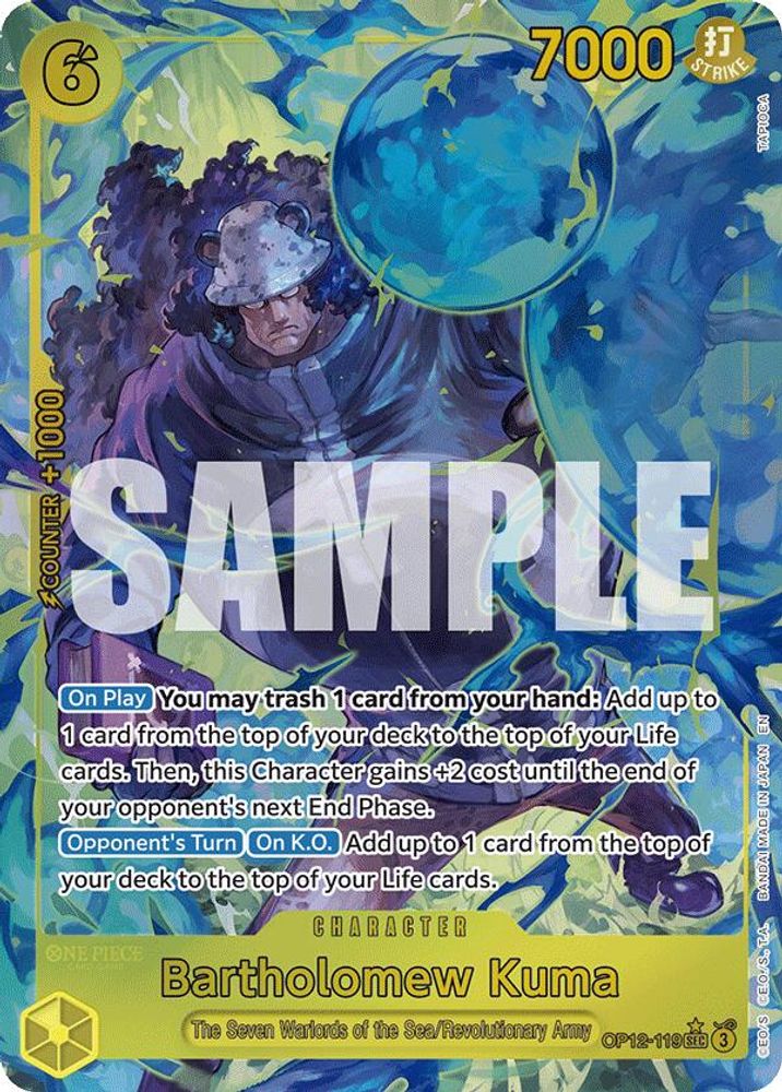 Bartholomew Kuma (Alternate Art) (OP12-119) Foil