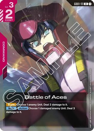 Battle of Aces (GD01-111) Holofoil - Newtype Rising