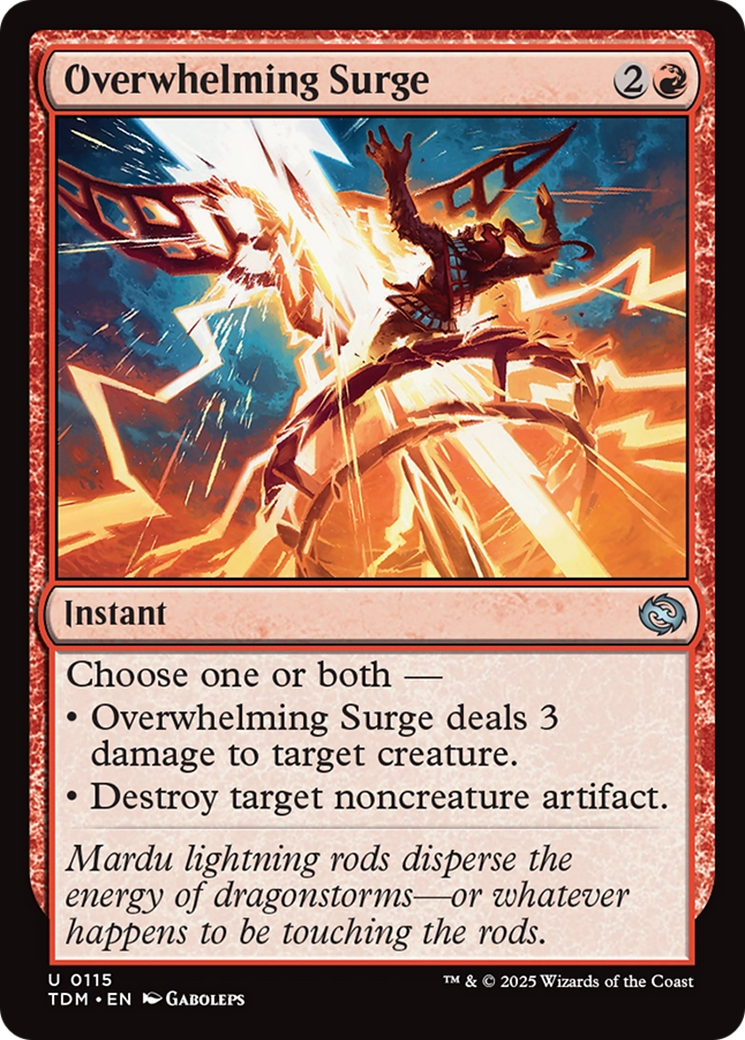 Overwhelming Surge (115) Foil - Tarkir: Dragonstorm