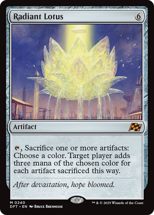 Radiant Lotus Foil (240) - Aetherdrift
