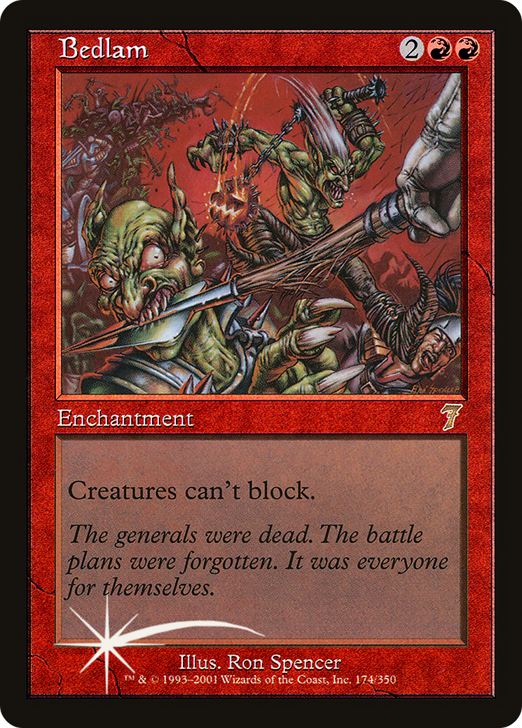 Bedlam (174) Foil - Seventh Edition