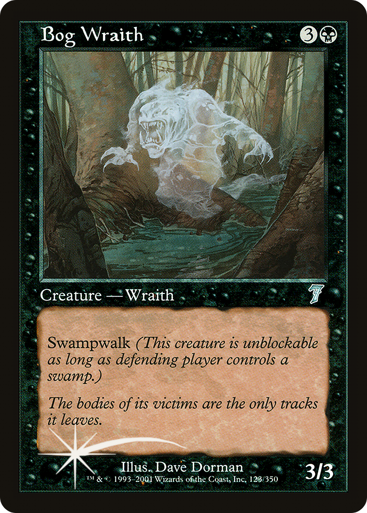 Bog Wraith (123) Foil - Seventh Edition