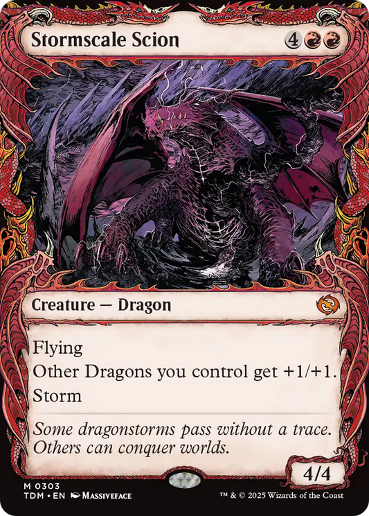 Stormscale Scion (Showcase) (303) Foil - Tarkir: Dragonstorm