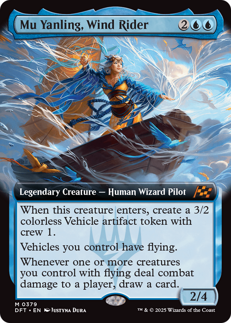 Mu Yanling, Wind Rider (Extended Art) (379) - Aetherdrift